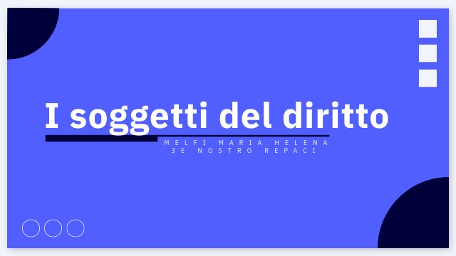 I soggetti del diritto