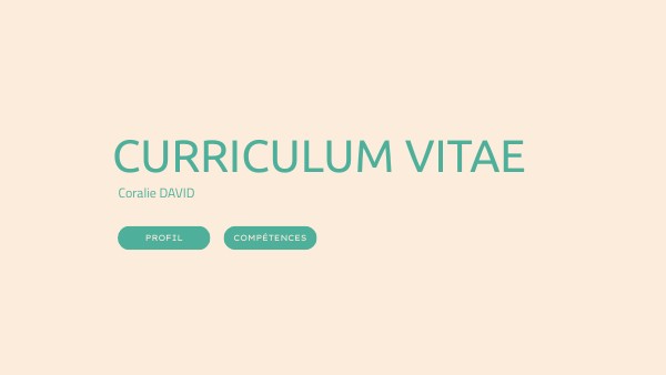 CV INTERACTIF CORALIE | Genially