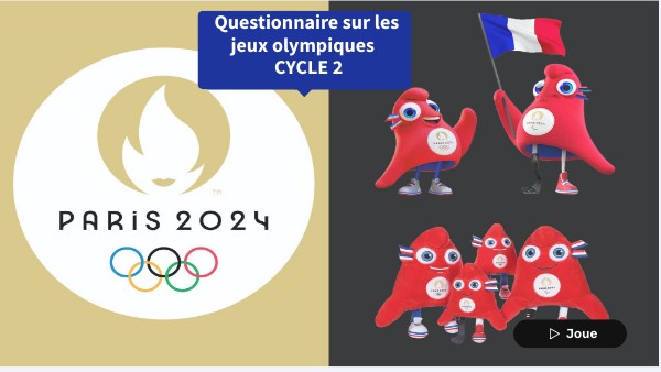 Quizz JO 20 questions - Cycle 2 | Genially