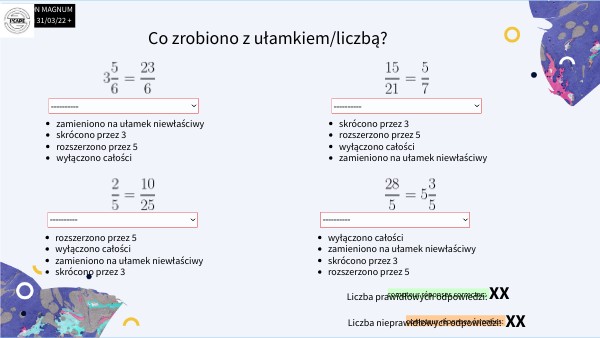wiadomości o ułamkach