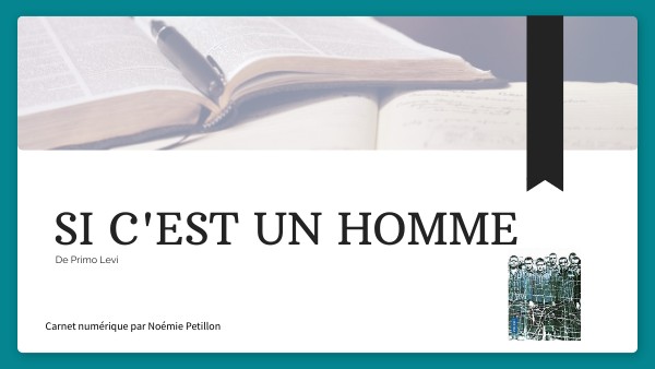 Si c'est un homme | Genially