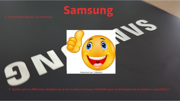 Dossier Samsung genially | Genially