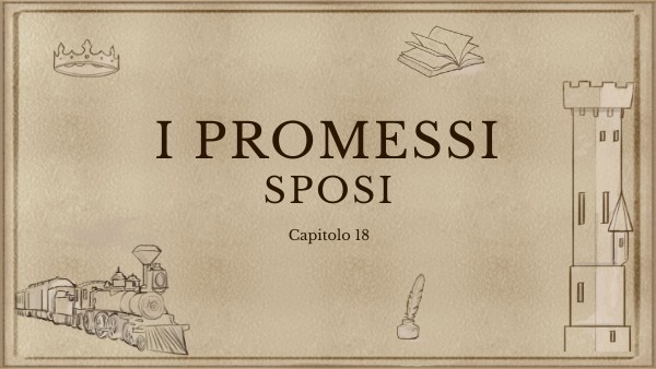 Promessi Sposi Quando è Stato Scritto Promessi Sposi C. 18
