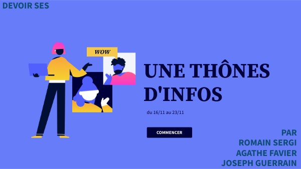 SES ARTICLE HEBDOMAIRE | Genially