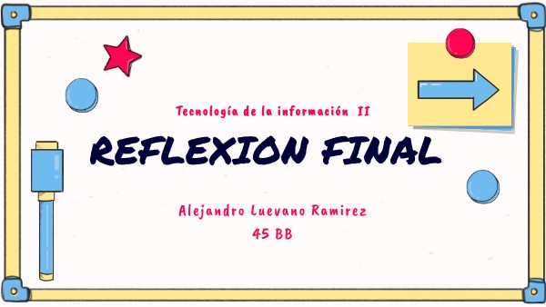 Reflexión final | Genially