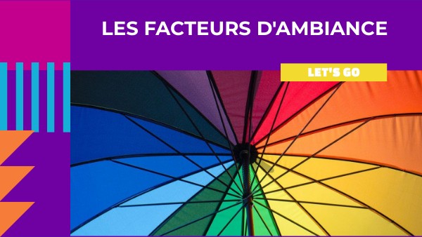 FACTEURS D'AMBIANCE