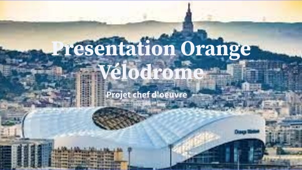 Présentation virtuelle du vélodrome