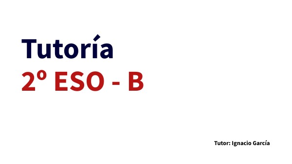 PRESENTACIÓN 2ESO | Genially