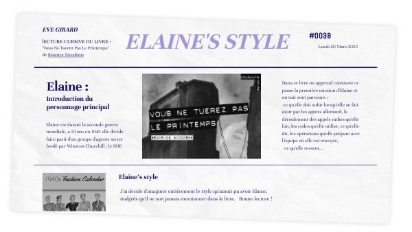 EVE GIRARD projet lecture cursive 3°B