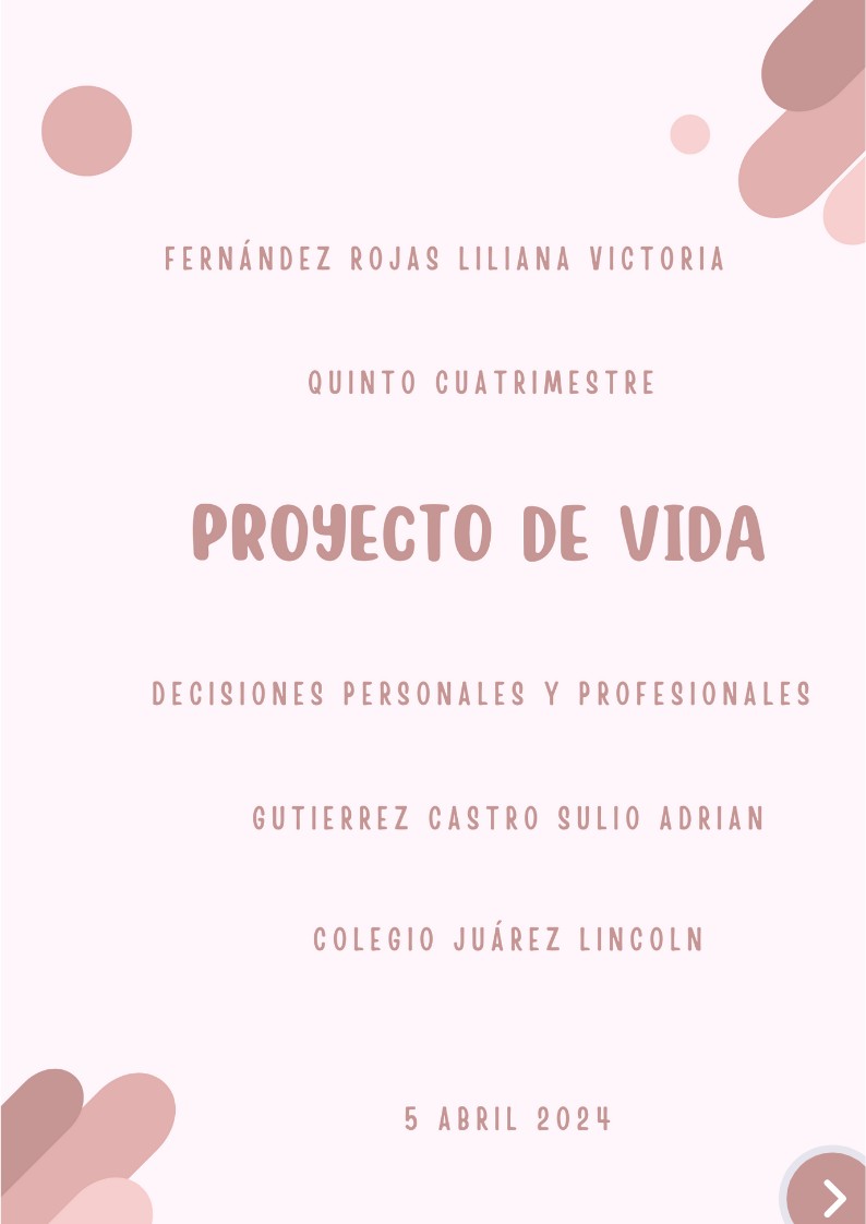 MI PROYECTO DE VIDA | Genially