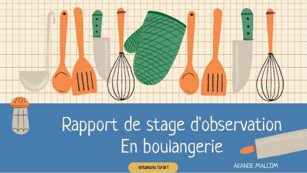 Rapport de stage d'observation En boulangerie | Genially