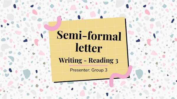 Semi-formal letter