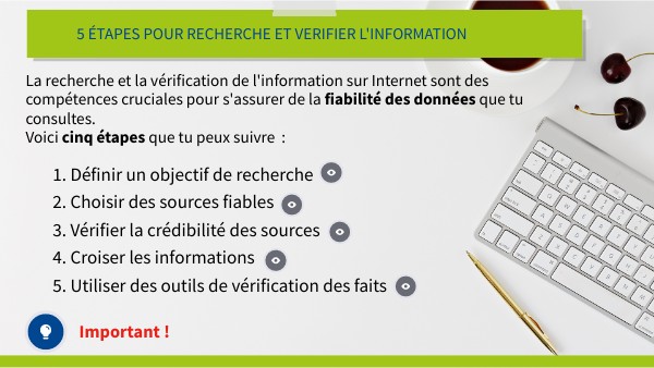 Rechercher et vérifier l'information sur internet | Genially