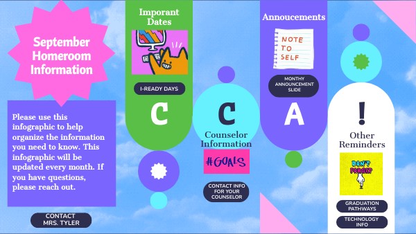 September Homeroom Announcements