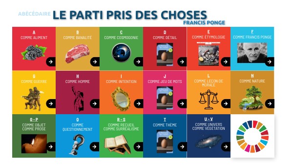 Le Parti Pris Des Choses Nombre De Pages Le Parti pris des choses - Abécédaire | Genially