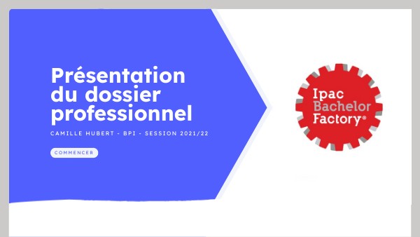 Dossier professionnel - essaie 1