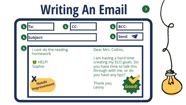 Information Writing an Email