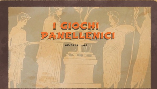 i giochi panellenici ginevra lazzaro