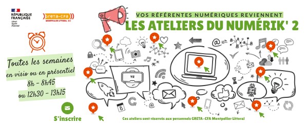 Ateliers du NUMERIK' | Genially