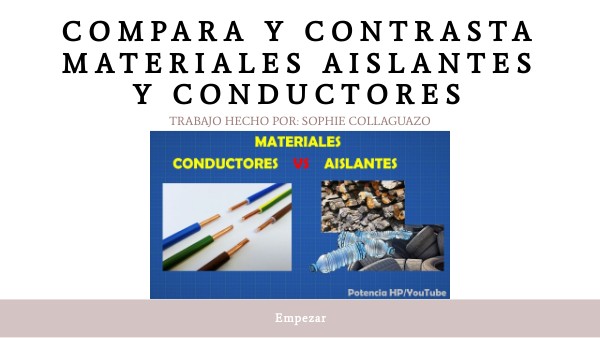 MATERIALES AISLANTES Y CONDUCTORES | Genially