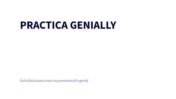 PRESENTACIÓN BÁSICA | Genially