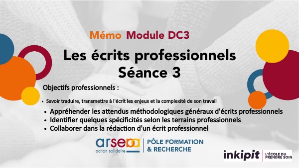 Mémo_S3_ME_Module DC 3 Ecrits pros