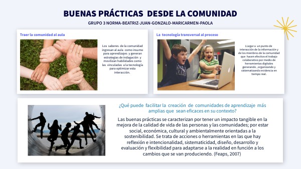 COMUNIDAD Y APRENDIZAJE | Genially