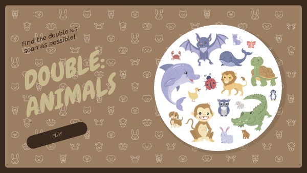 DOUBLE ANIMALS GAME