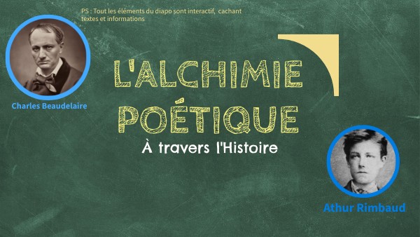 L'alchimie poétique à travers l'histoire | Genially