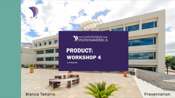 PRODUCT: WORKSHOP 4