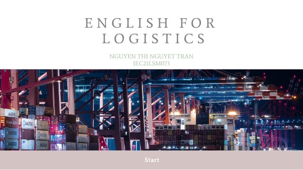 ENGLISH FOR LOGISTICS | Genially