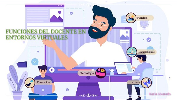 funciones del docente en entornos virtuales | Genially