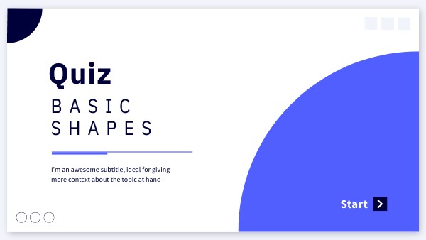 BASIC SHAPES QUIZ | Genially