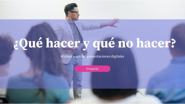 2.4. Recomendaciones para la exposición de la presentación | Genially