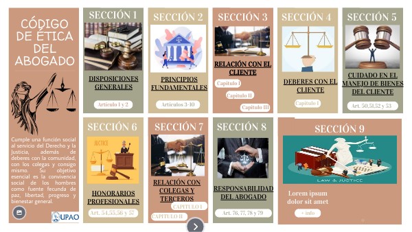 Código de ética del abogado | Genially