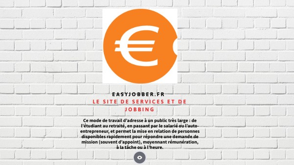Présentation de la plateforme de jobbing - Easyjobber.fr | Genially