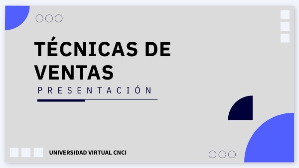 TÉCNICAS DE VENTA | Genially