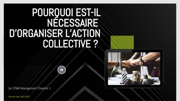 Management 1er STMG chapitre 1 | Genially