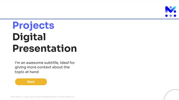 PROJECTS DIGITAL PRESENTATION | Genially