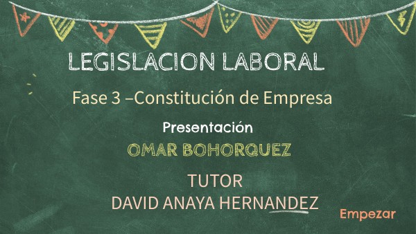 LEGISLACION LABORAL | Genially