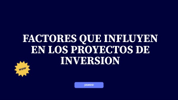 POSTER PROYECTOS DE INVERSION