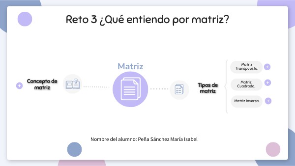 Reto 3 ¿Qué entiendo por matriz? | Genially