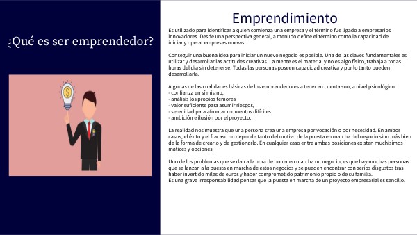 ¿Qué es ser un emprendedor? | Genially