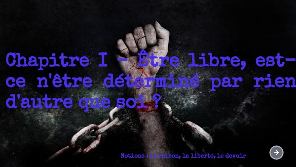 SG - Être libre, est-ce n'être déterminé par rien [...]? - 2023