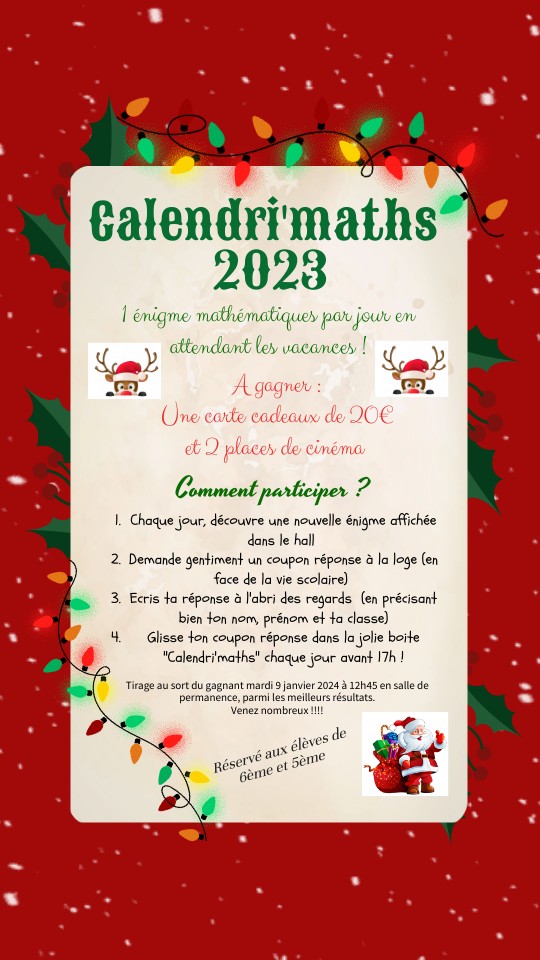 Calendri'maths