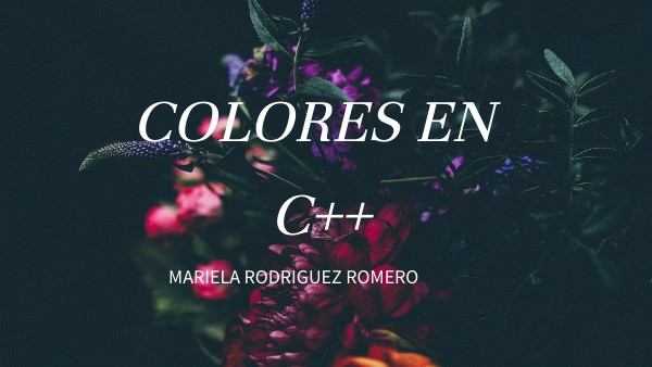 colores en C++