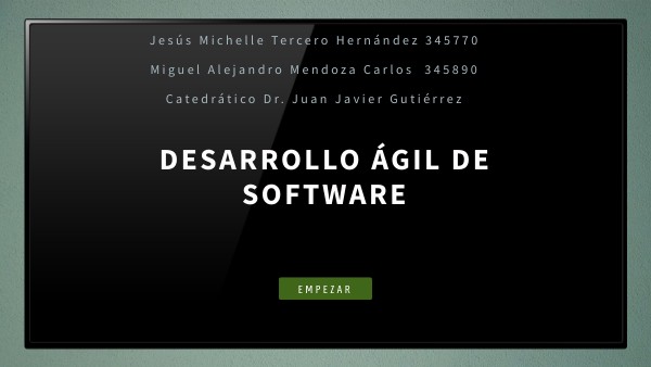 Desarrollo ágil de software | Genially