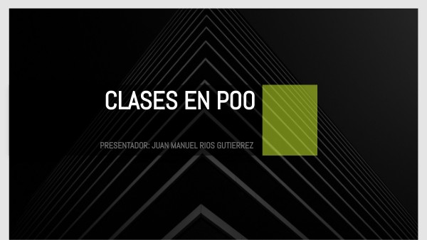 PROGRAMACION ORIENTADA A OBJETOS | Genially