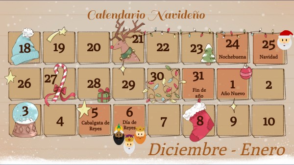 CALENDARIO navideño