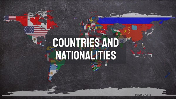 Copie - countries and nationalities | Genially